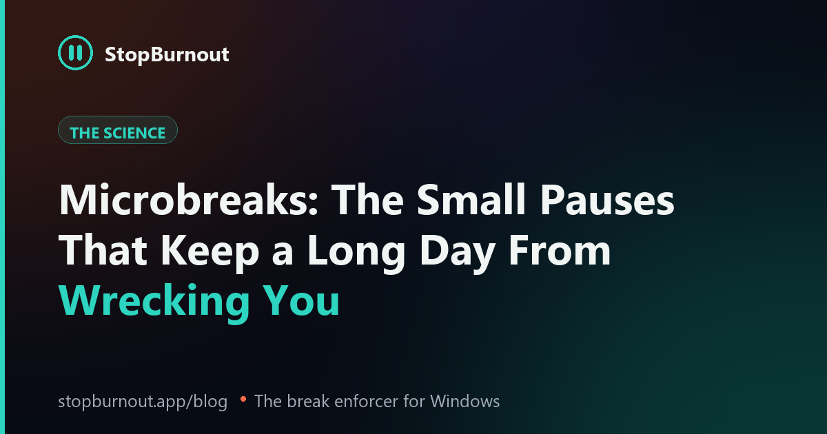 Break history stored locally on a single Windows machine, with no cloud connection